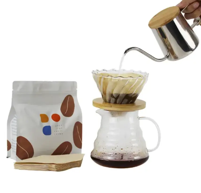 مقطر القهوة الزجاجي V60