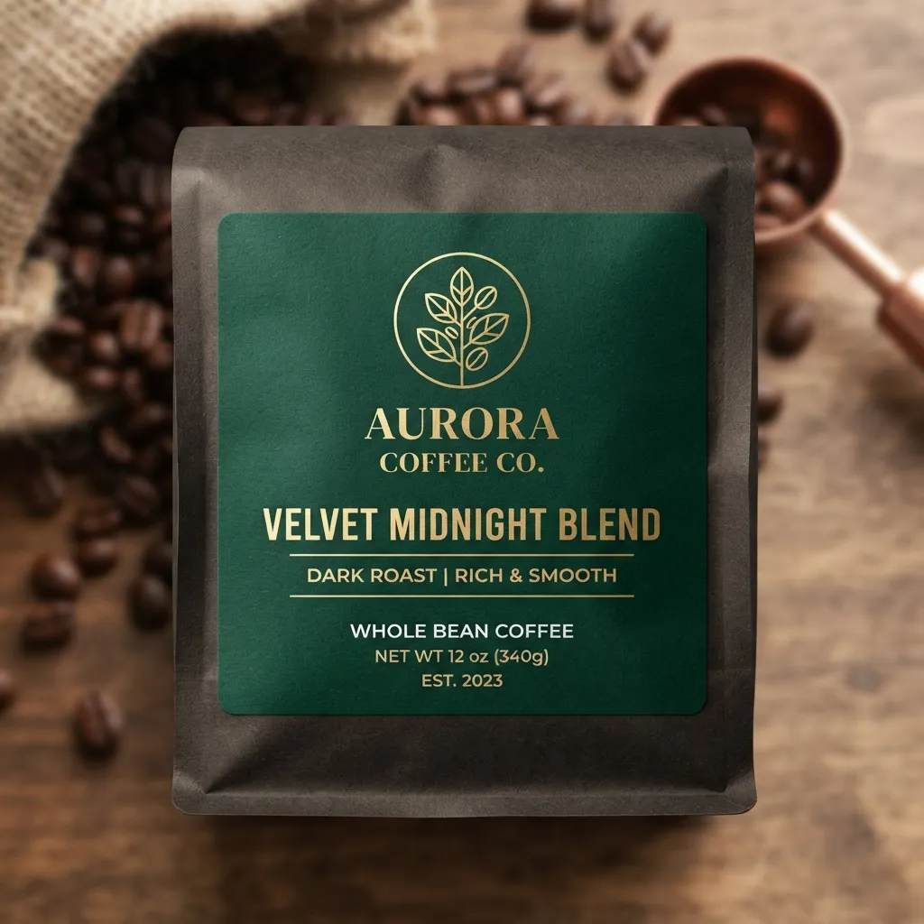Coffee_drink_label_sticker_design