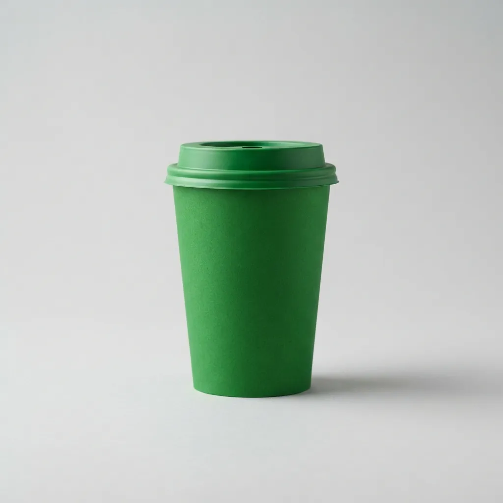 Green_paper_drink_cup_