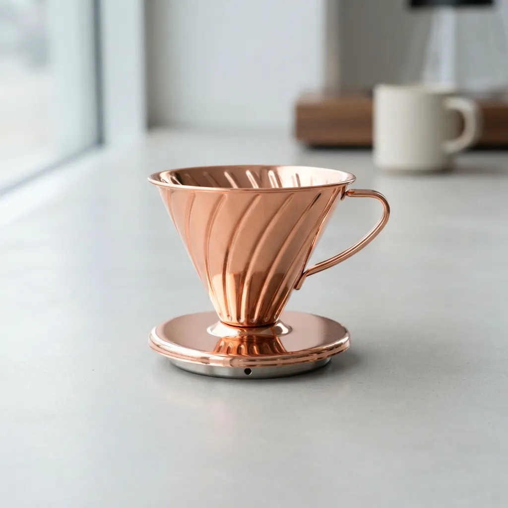 كوب v60-stainless-صب فوق الفلتر-