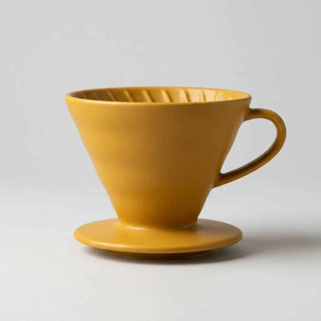 مصاصات V60 التي تصب فوق التخمير