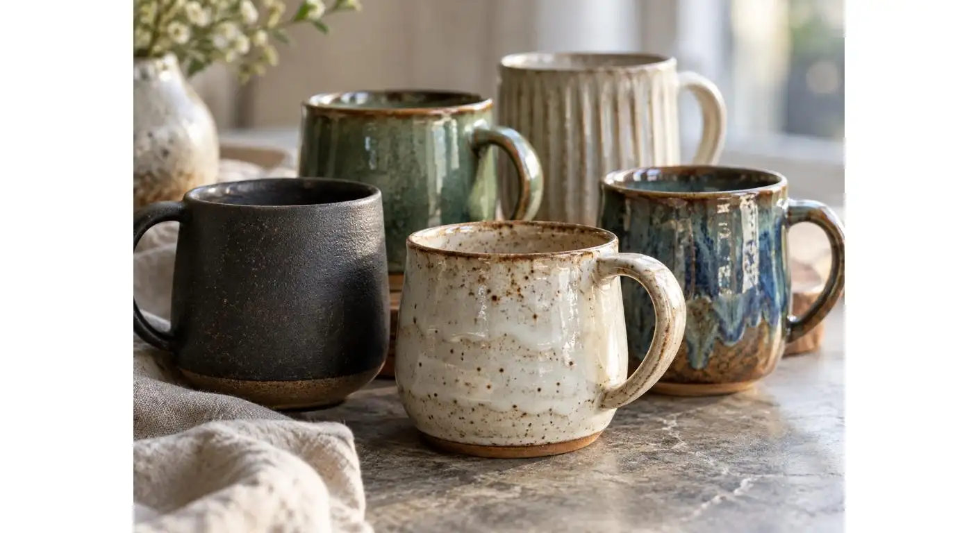 تصميم أكواب القهوة الخزفية